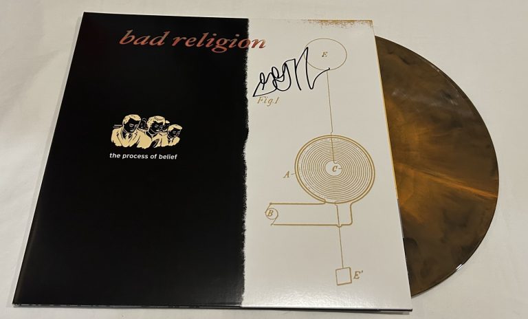 GREG GRAFFIN SIGNED BAD RELIGION THE PROCESS OF BELIEF VINYL RECORD JSA