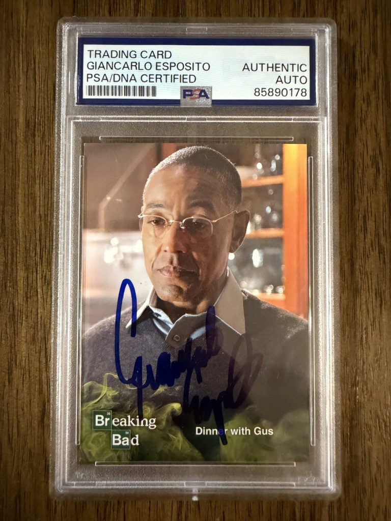 Giancarlo Esposito ‘Breaking Bad’ Signed Card 'Gus Fring' PSA Slab Autograph