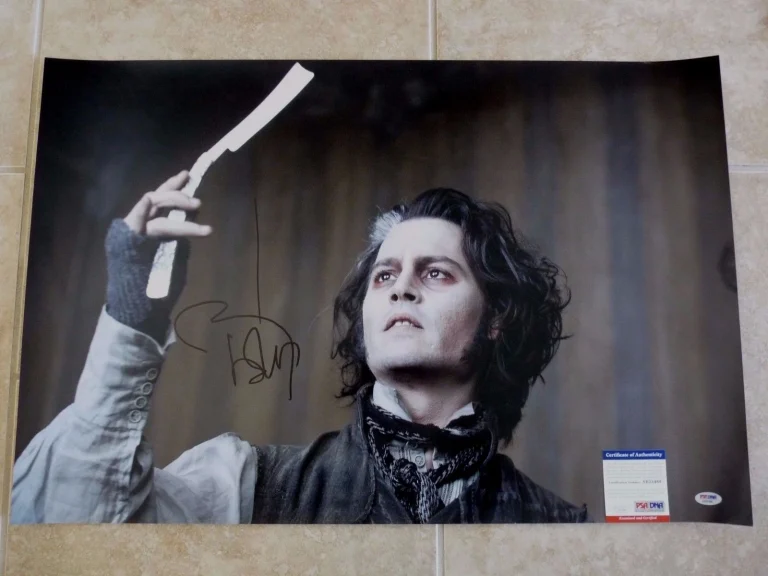 Johnny Depp Sweeney Todd MUSEUM PIECE Signed Autograph 20x30 Photo PSA Certified