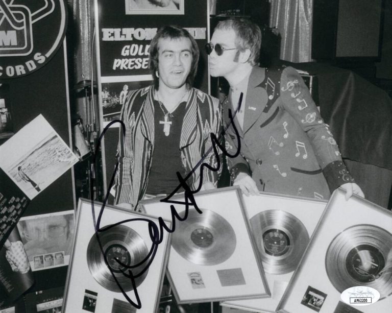 Bernie Taupin Signed Autograph 8x10 Photo - Elton John Songwriter w/ JSA COA