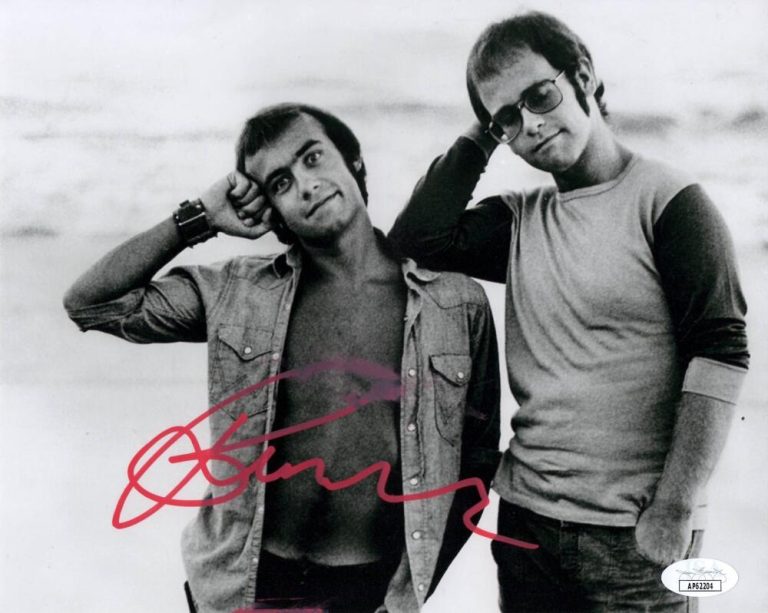 Bernie Taupin Signed Autograph 8x10 Photo - Lyricist for Elton John w/ JSA COA