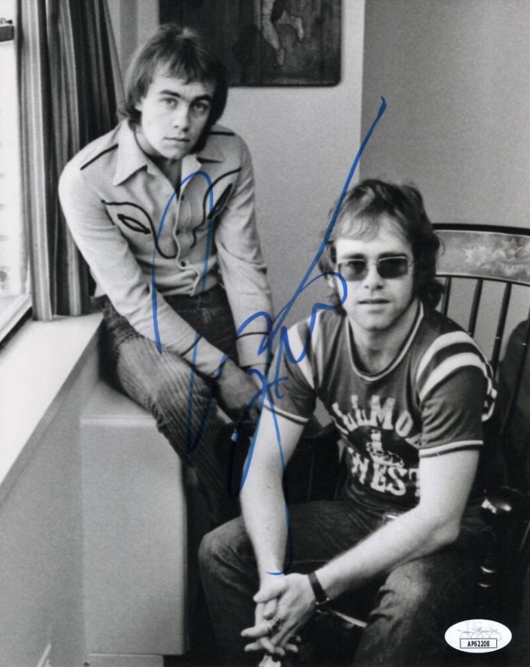 Bernie Taupin Signed Autograph 8x10 Photo - Elton John 's Lyricist w/ JSA