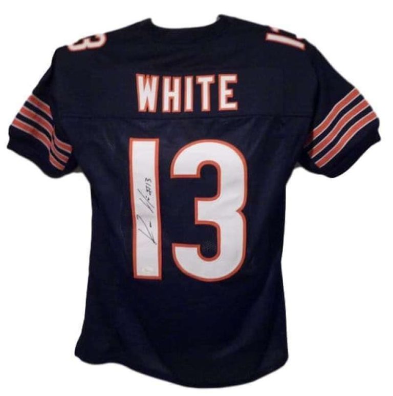 Kevin White Autographed/Signed Pro Style Blue XL Jersey JSA 13797