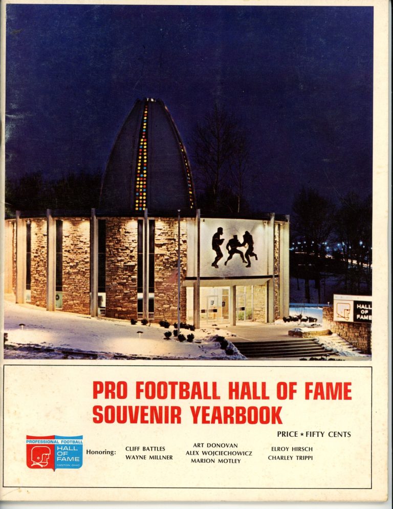 1968 Hall Of Fame Game Souvenir Yearbook Program Magazine 37407