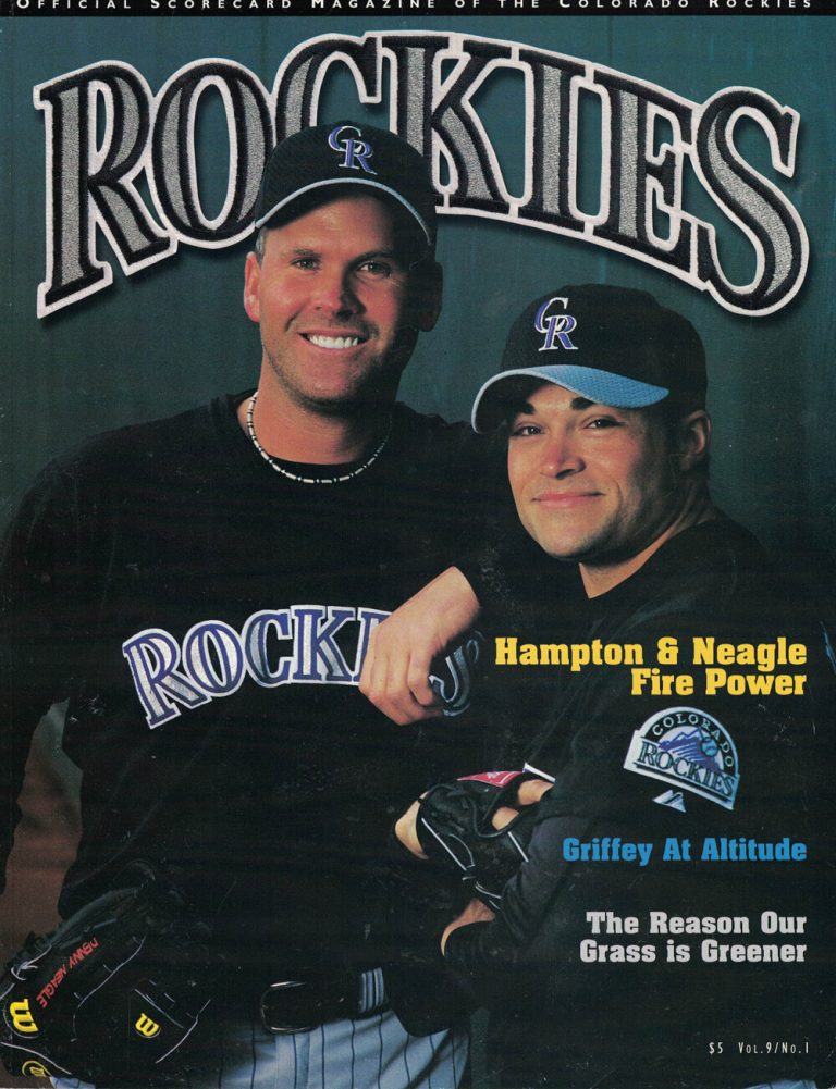Albert Pujols 2001 MLB Debut Magazine Program Cardinals vs Rockies 38056