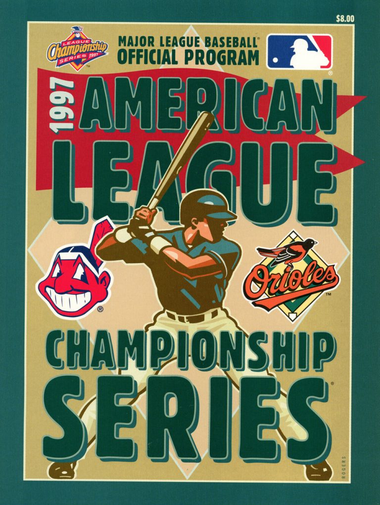 1997 ALCS Program Cleveland Indians vs Baltmore Orioles 38360