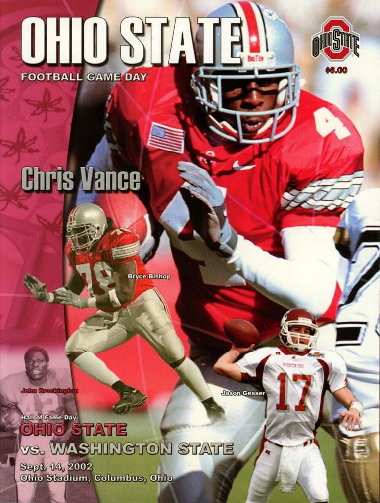 Ohio State Buckeyes Gameday Magazine 9/14/2002 vs Washington State 38378