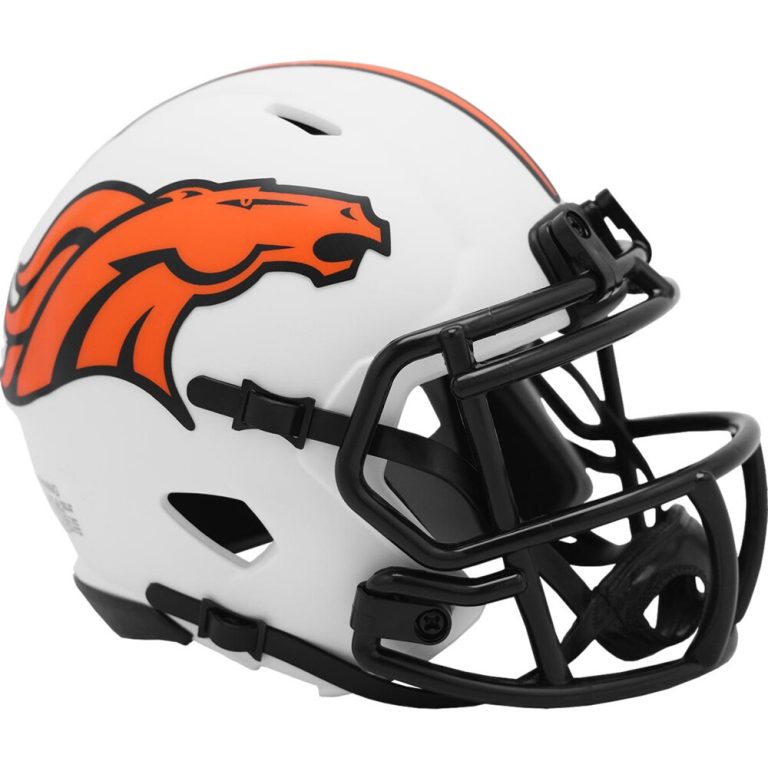 Denver Broncos Lunar Speed Mini Helmet Riddell New In Box 28701