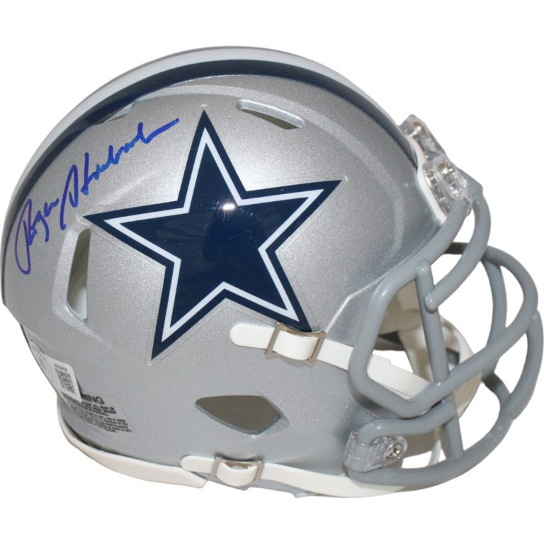 Roger Staubach Autograhed/Signed Dallas Cowboys Mini Helmet Beckett 43273