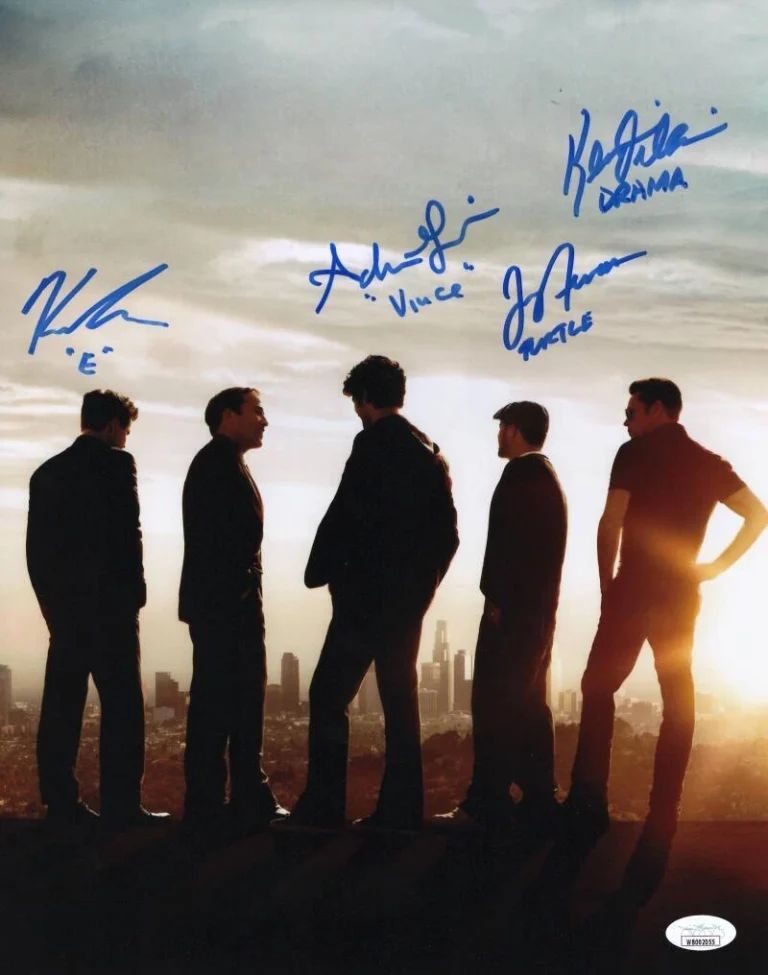 Entourage Cast x4 Signed Autograph 11x14 Photo - Ferrara, Grenier +2 JSA COA