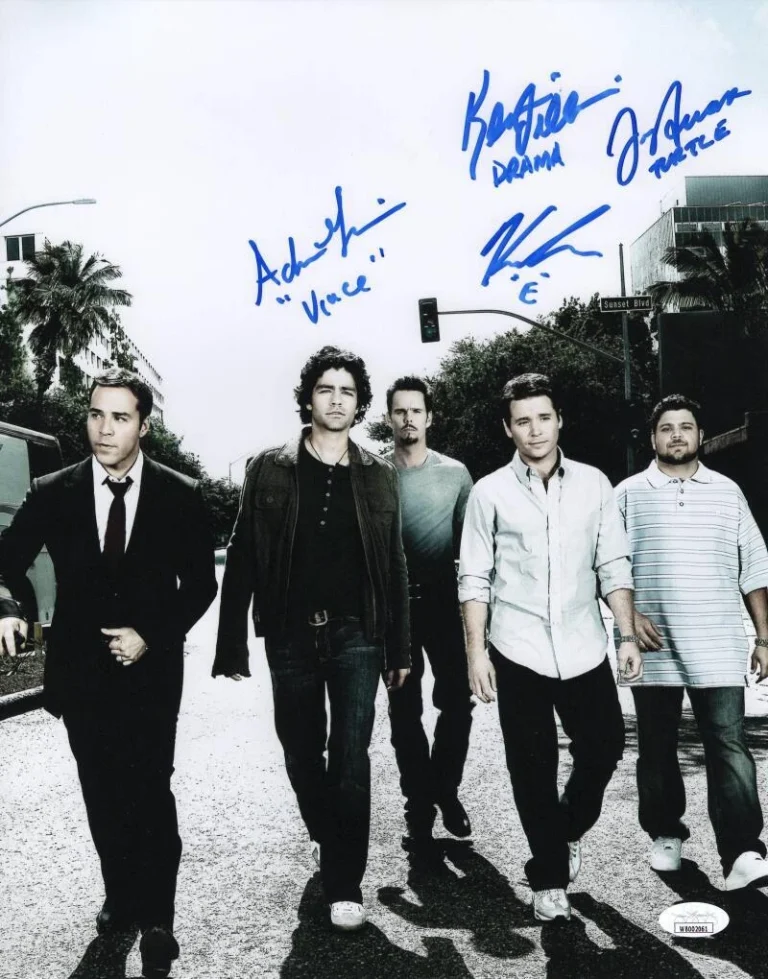 Entourage Cast Signed Autograph 11x14 Photo Ferrara Grenier Connolly Dillon JSA