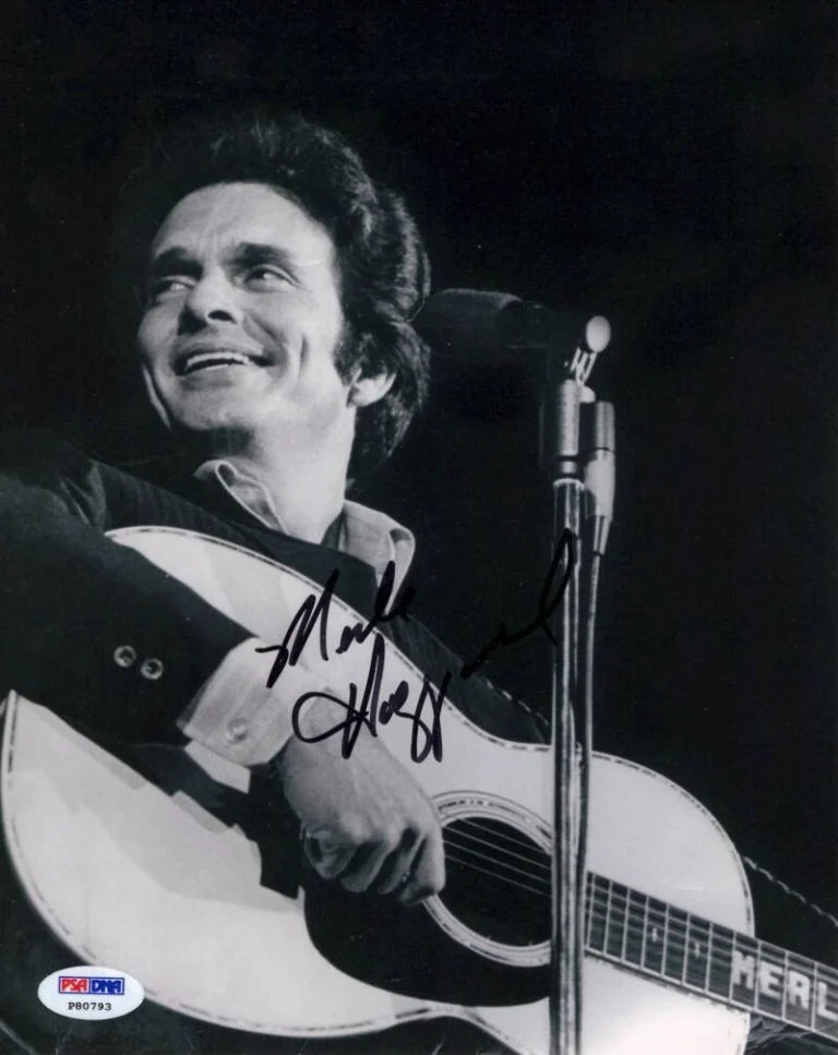 Merle Haggard Signed Autograph 8x10 Photo - Country Music Legend w/ PSA COA