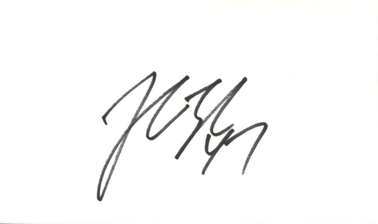 John Lynch Autographed/Signed Denver Broncos Index Card Beckett 45311