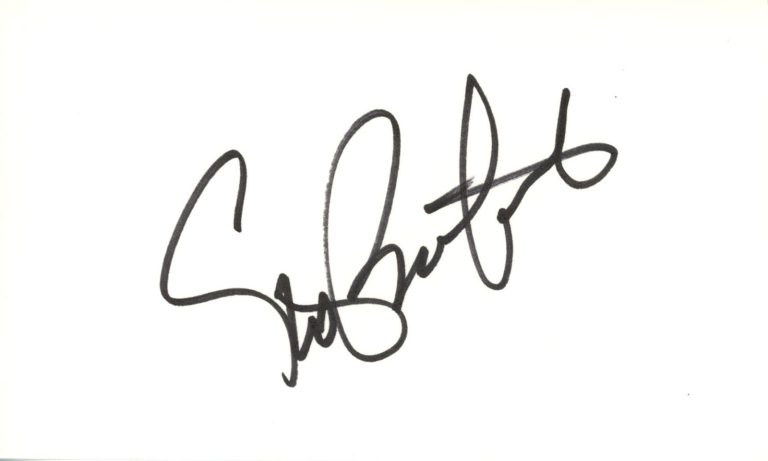Steve Bartkowski Autographed Atlanta Falcons Index Card Beckett 45380
