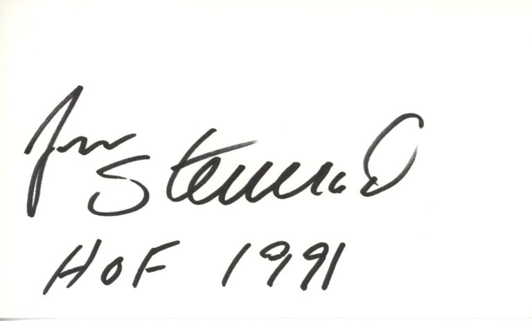 Jan Stenerud Autographed Kansas City Chiefs Index Card HOF BAS 45405