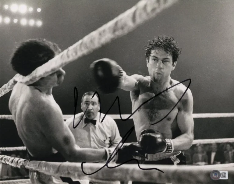 Robert DeNiro Signed Autograph 11x14 Photo - Raging Bull w/ Beckett BAS COA