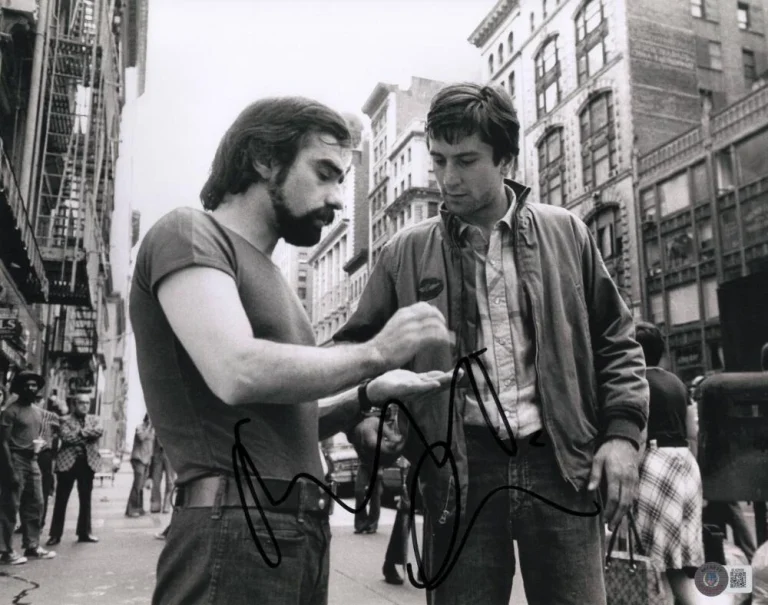 Robert DeNiro Signed Autograph 11x14 Photo - Taxi Driver w/ Martin Scorsese BAS