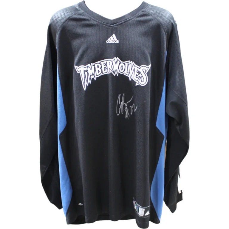 Cory Brewer Signed Game Used MIN Timberwolves Adidas 2XLT Black Warmup BAS 48661