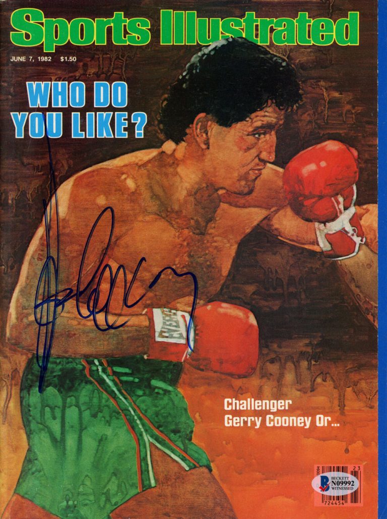 Gerry Cooney Signed Boxing Sports Illustrated Magazine 6/7/1982 Beckett 42457