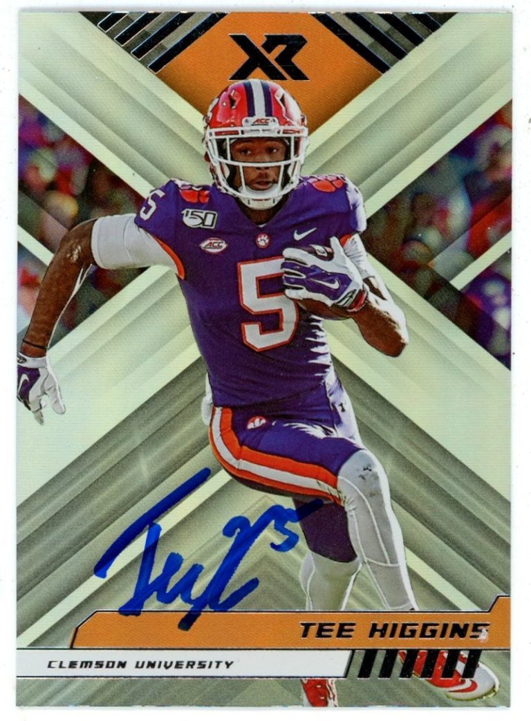 Tee Higgins Autographed/Signed 2023 XR #21 Trading Card Beckett 50247