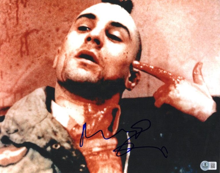 Robert DeNiro Signed Autograph 11x14 Photo - Bloody Travis Bickle w/ Beckett COA