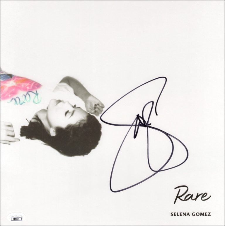 Selena Gomez Signed Autograph 12x12 Rare Album Vinyl Record Insert - JSA COA