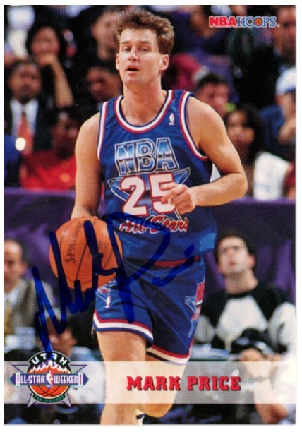 Mark Price Autographed/Signed 1993-1994 Hoops #263 Trading Card Beckett 52575