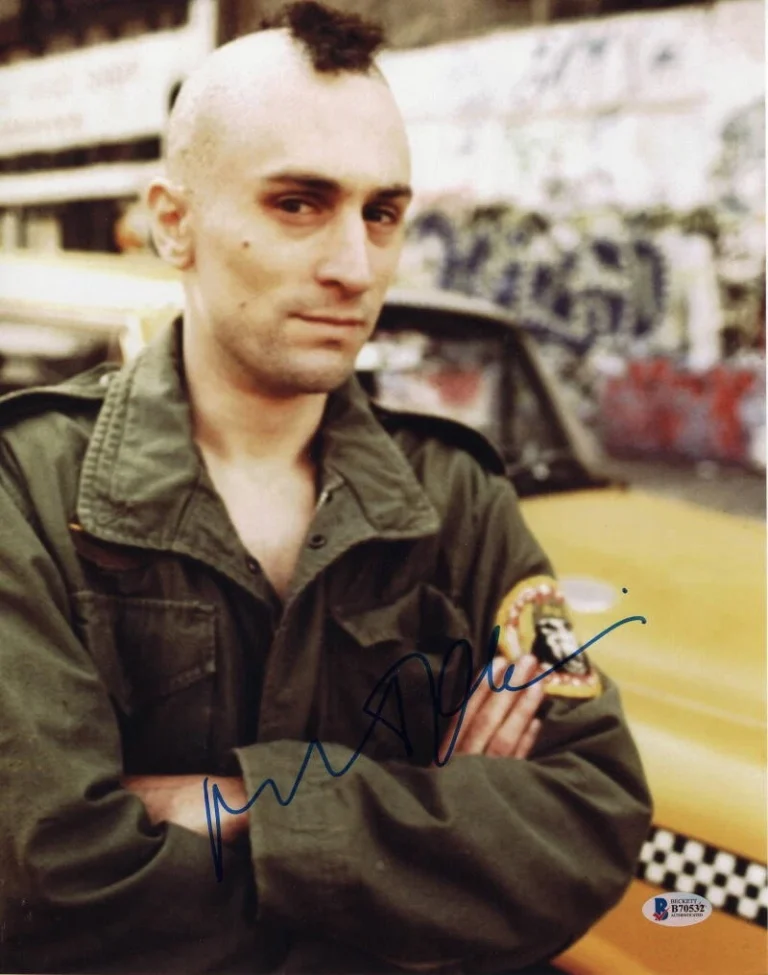ROBERT DENIRO SIGNED AUTOGRAPH 11x14 PHOTO - TAXI DRIVER, RAGING BULL, BECKETT A