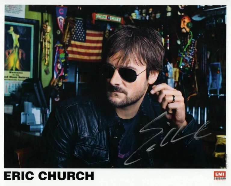 ERIC CHURCH SIGNED AUTOGRAPH 8X10 PHOTO - COUNTRY MUSIC, SINNERS LIKE ME ACOA