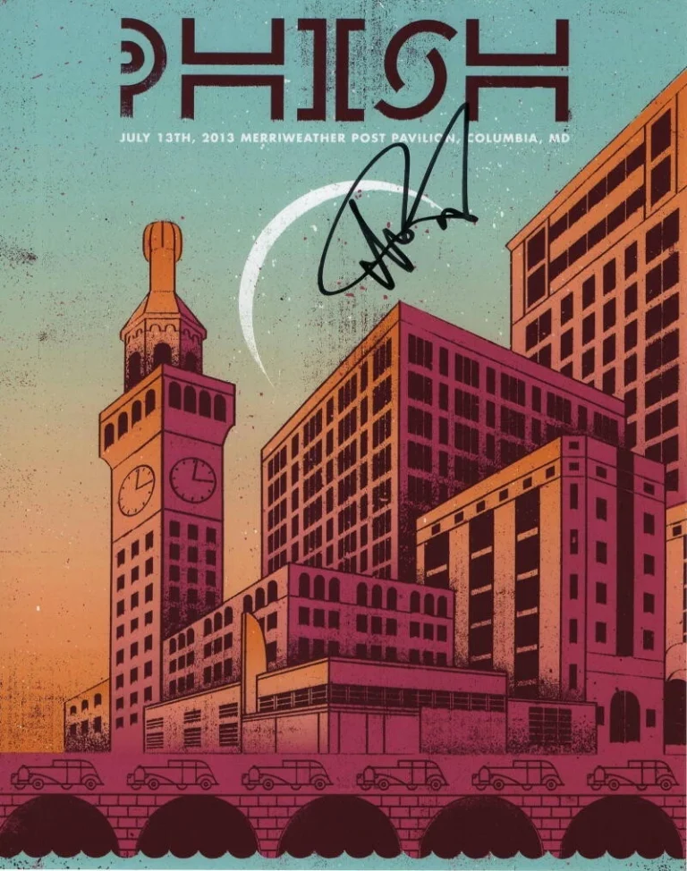 TREY ANASTASIO SIGNED AUTOGRAPH 11x14 TOUR POSTER PHOTO - PHISH FRONTMAN, ACOA