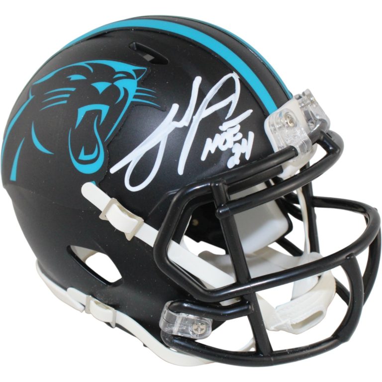 Julius Peppers Signed Carolina Panthers Eclipse Mini Helmet HOF Beckett 53654