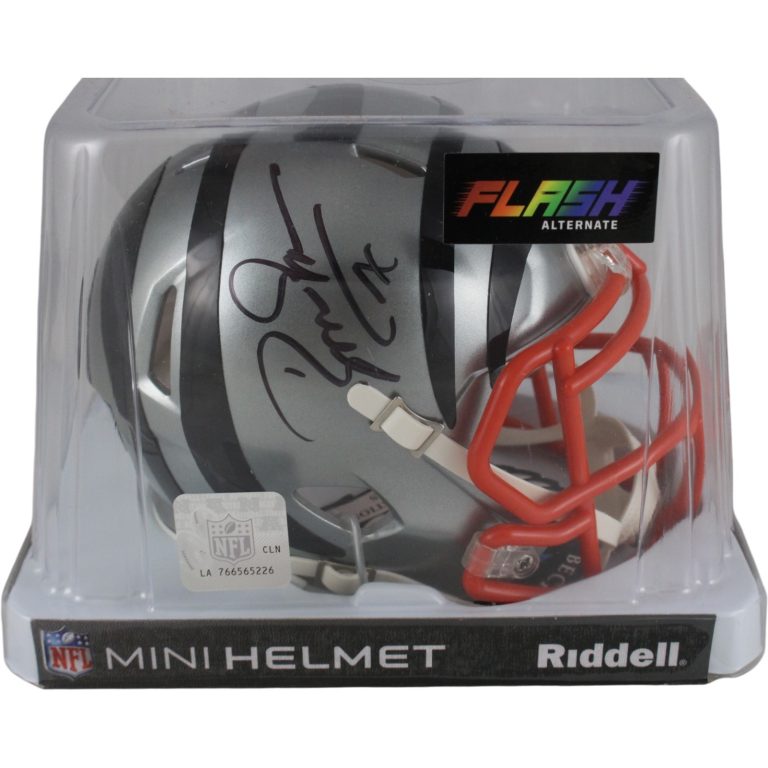 Boomer Esiason Autographed Cincinnati Bengals Flash Mini Helmet Beckett 53614