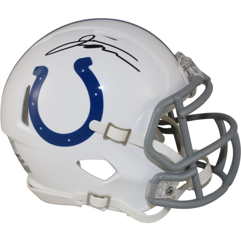 Jonathan Taylor Autographed Indianapolis Colts Mini Helmet Fanatics 53681