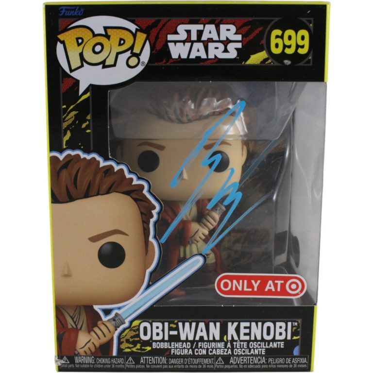 Ewan McGregor Autographed Star Wars Funko Pop! #699 Obi-Wan Kenobi Beckett 53789