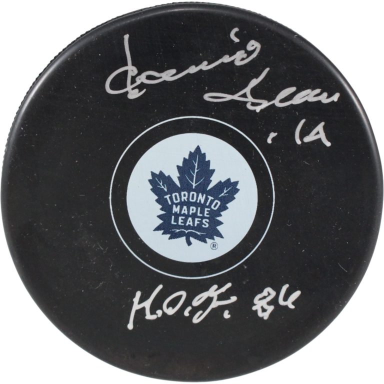 Dave Keon Autographed/Signed Toronto Maple Leafs Logo Puck HOF JSA 53993