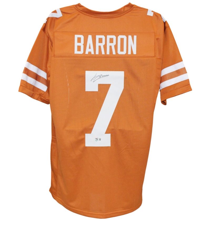 Jahdae Barron Autographed College Style XL Orange Jersey Beckett Witness 54017