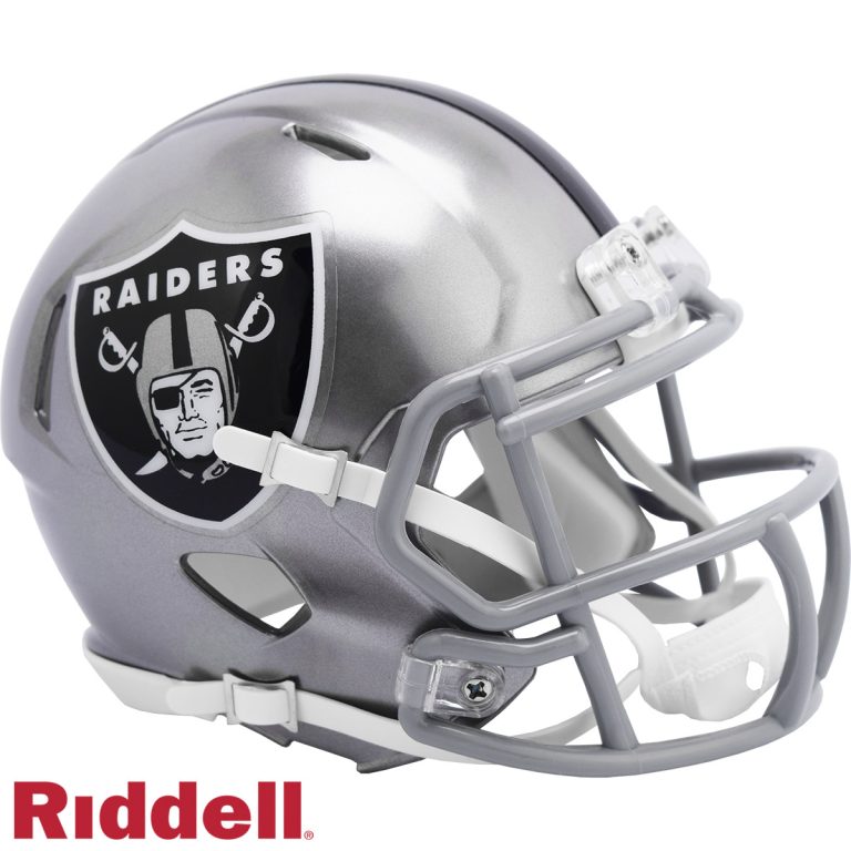 Las Vegas Raiders Flash Speed Mini Helmet Riddell New In Box 30725