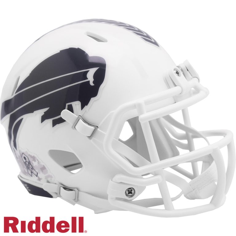 Buffalo Bills Riddell New In Box 2024 Salute to Service Mini Helmet 48064