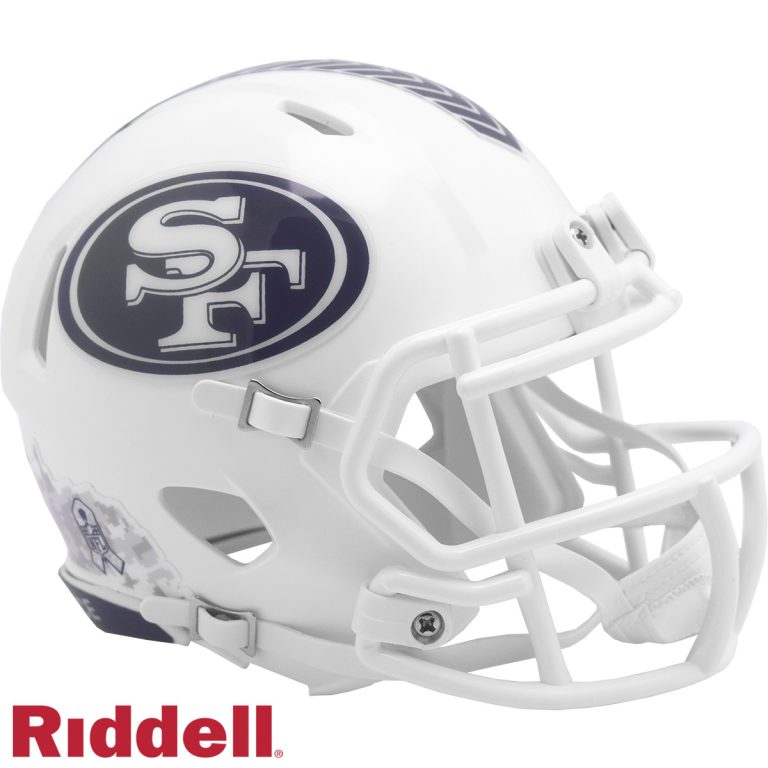 San Franciso 49ers Riddell New In Box 2024 Salute to Service Mini Helmet 48107