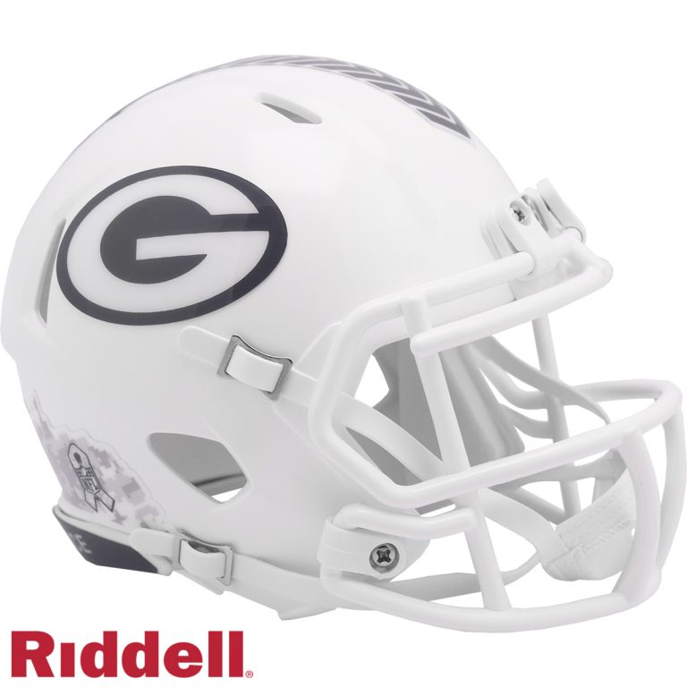 Green Bay Packers Riddell New In Box 2024 Salute to Service Mini Helmet 48084