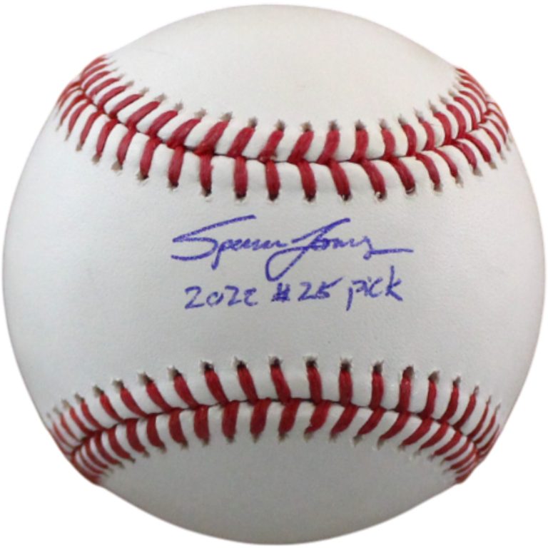 Spencer Jones Autographed New York Yankees OML Baseball #25 Pick Fanatics 54545