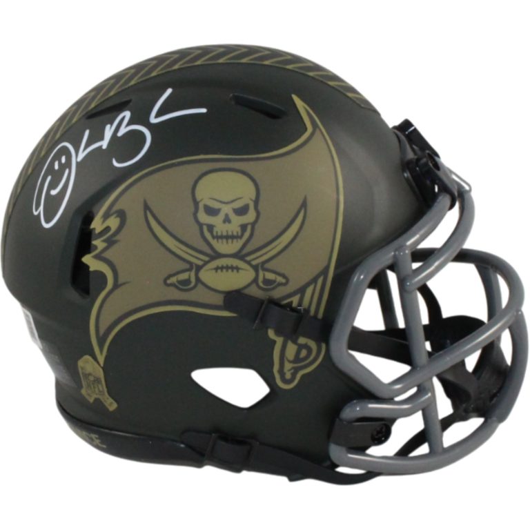 Derrick Brooks Autographed Tampa Bay Buccaneers 25 STS Mini Helmet Beckett 54744