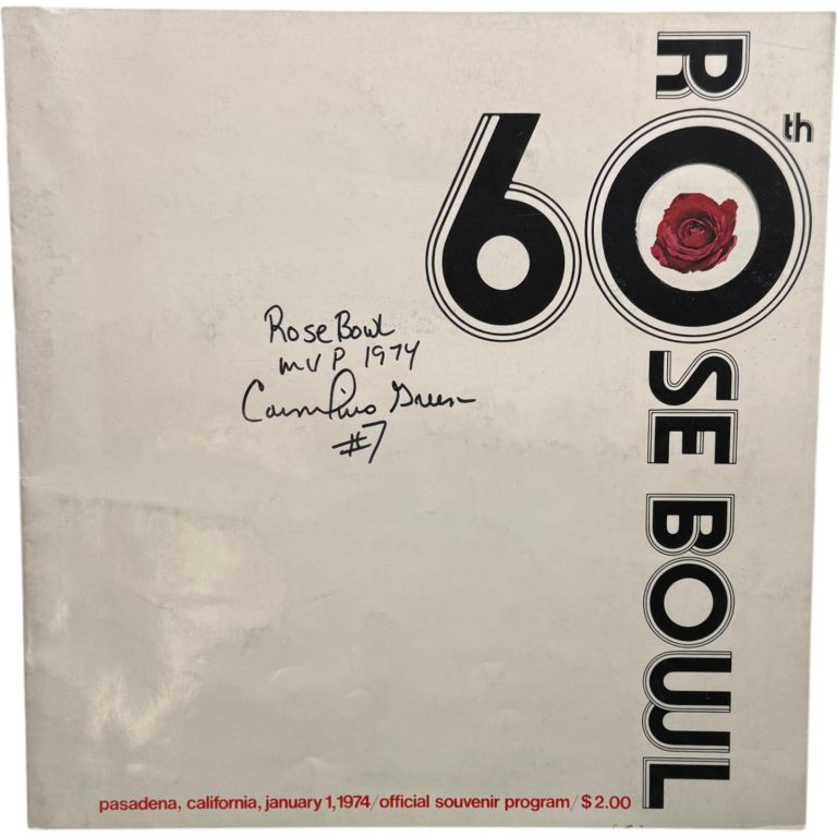 Cornelius Greene Signed Ohio State Buckeyes 60th Rose Bowl Program MVP JSA 55137