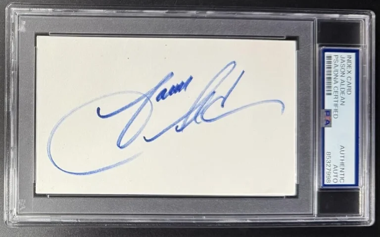 Jason Aldean Country Star Signed Autograph PSA/DNA Slabbed Encapsulated 3x5 Card