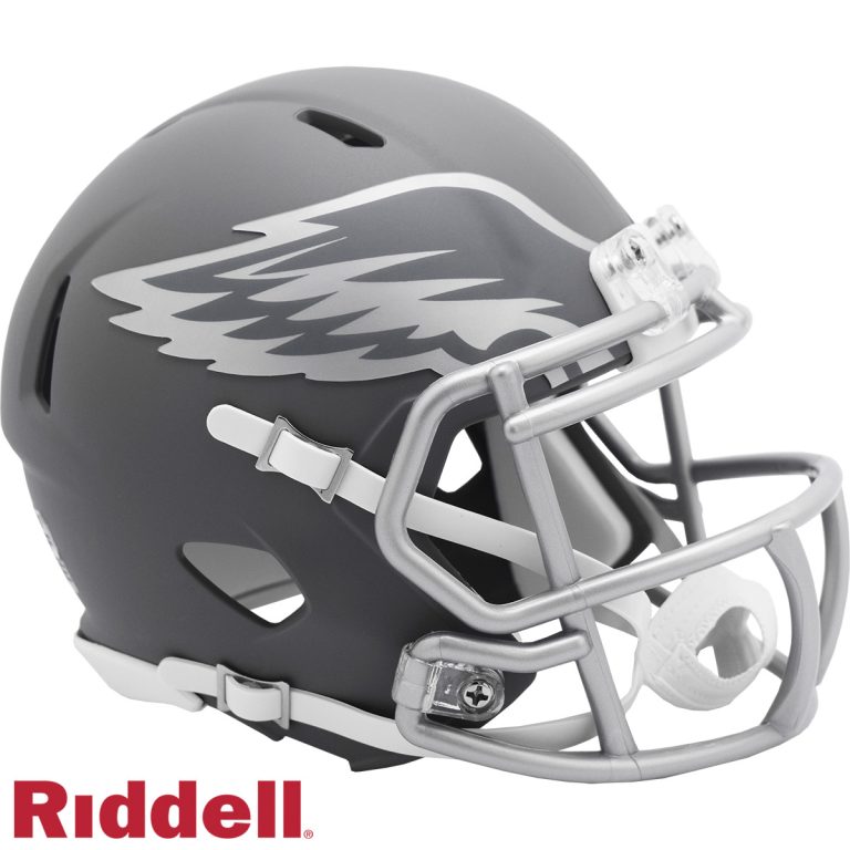 Philadelphia Eagles Slate Riddell Mini Helmet New In Box 42140