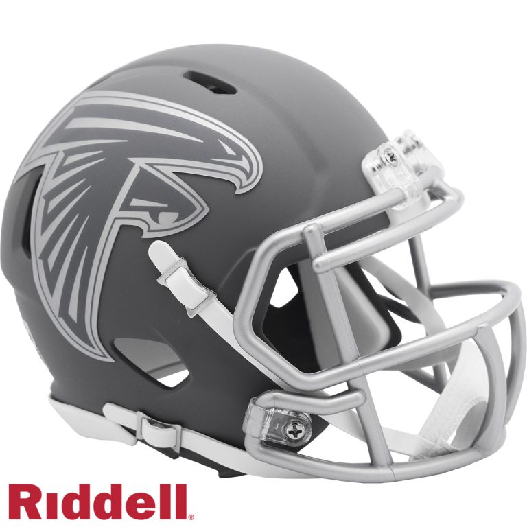 Atlanta Falcons Slate Riddell Mini Helmet New In Box 42098