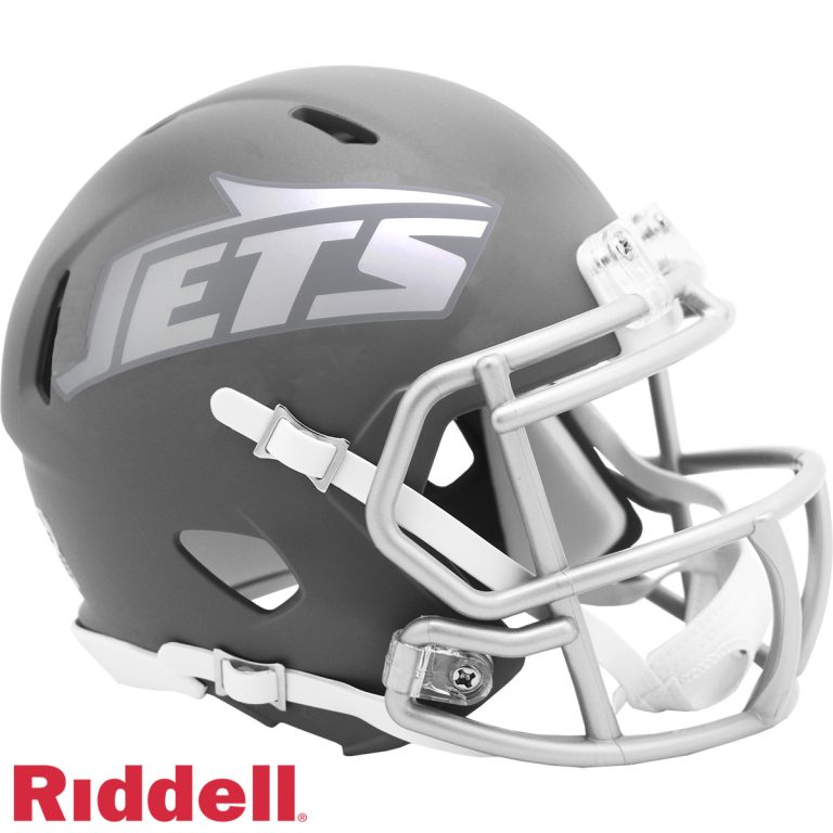 New York Jets Slate Riddell Mini Helmet New In Box 42138