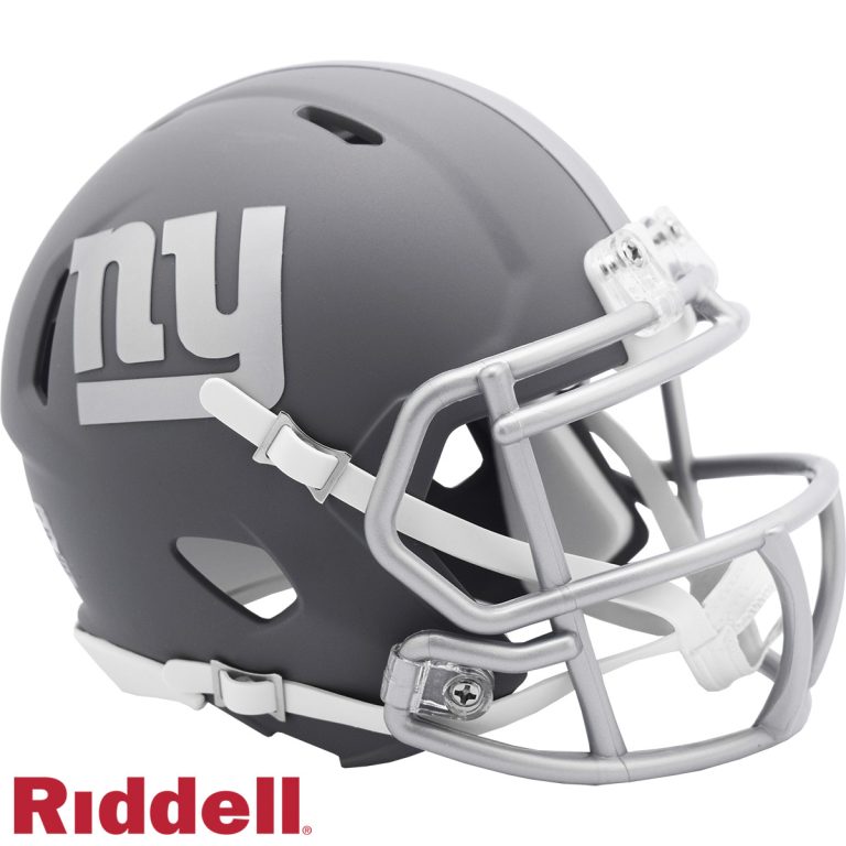 New York Giants Slate Riddell Mini Helmet New In Box 42137