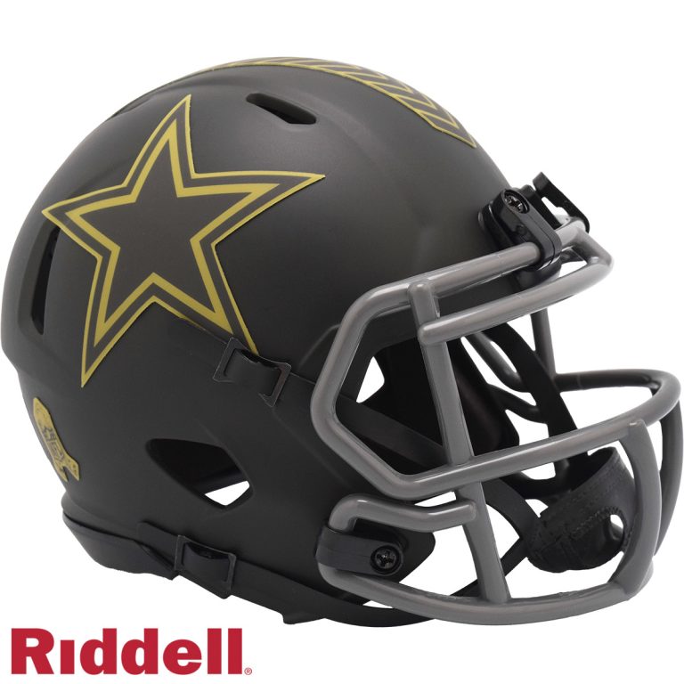 Dallas Cowboys 2025 Salute to Service Riddell Mini Helmet New In Box 54448