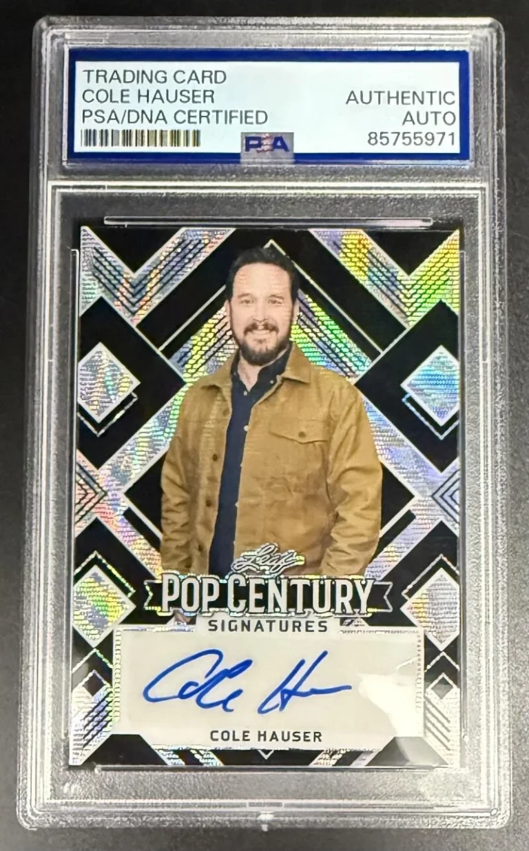 Cole Hauser Yellowstone Signed Autograph Original PSA/DNA COA Slab Trading Card